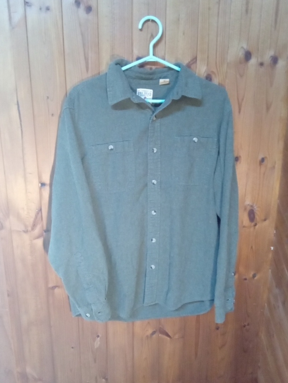RedHead Olive Green Button-Front Shirt Jacket
